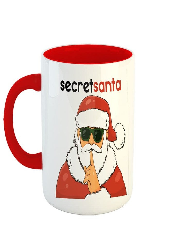 YaaNaa - Printed Christmas Coffee Mug, Christmas Gifts - Santa Secret1, Secret Santa Gifts, Gifts for Wife, Husband, Daughter, Friends, R3546-RD - Image 1