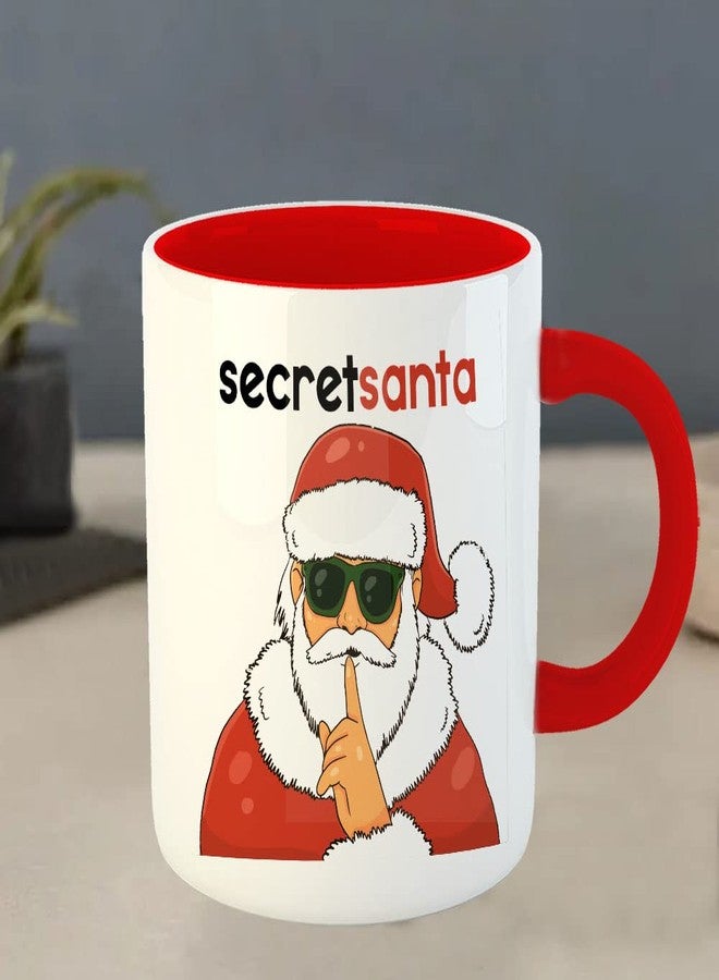 YaaNaa - Printed Christmas Coffee Mug, Christmas Gifts - Santa Secret1, Secret Santa Gifts, Gifts for Wife, Husband, Daughter, Friends, R3546-RD - Image 4