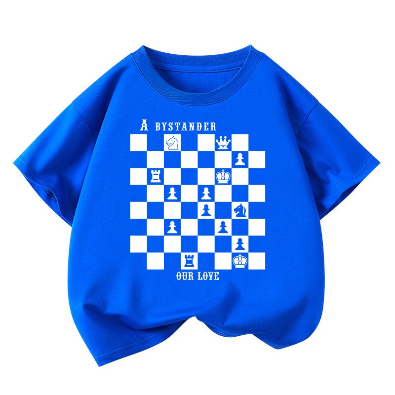 Trendy Children'S Clothing Boys Short Sleeve T-Shirt Cotton New Summer Girls Plaid Half Sleeve Shirt Children'S Fashion Top - Image 1
