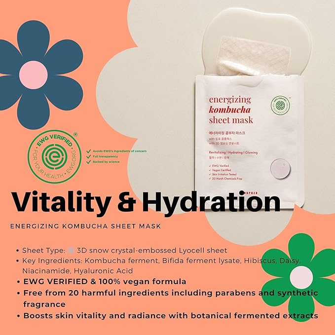 VARUZA Best Collection Premium Vegan Korean Sheet Mask Set 12 Sheets Firming Hydration Glow Clean Beauty EWG Vegan Certified Sheet Mask Multipack - Image 5