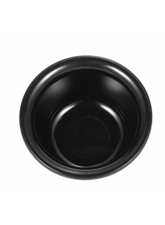 Luzen 1Pc Men's Plastic Shaving Soap Bowl Reusable Shaving Mug Shaving Cup Smooth Shaving Mug Bowl for Shaving Soap and Cream, Black - Image 2