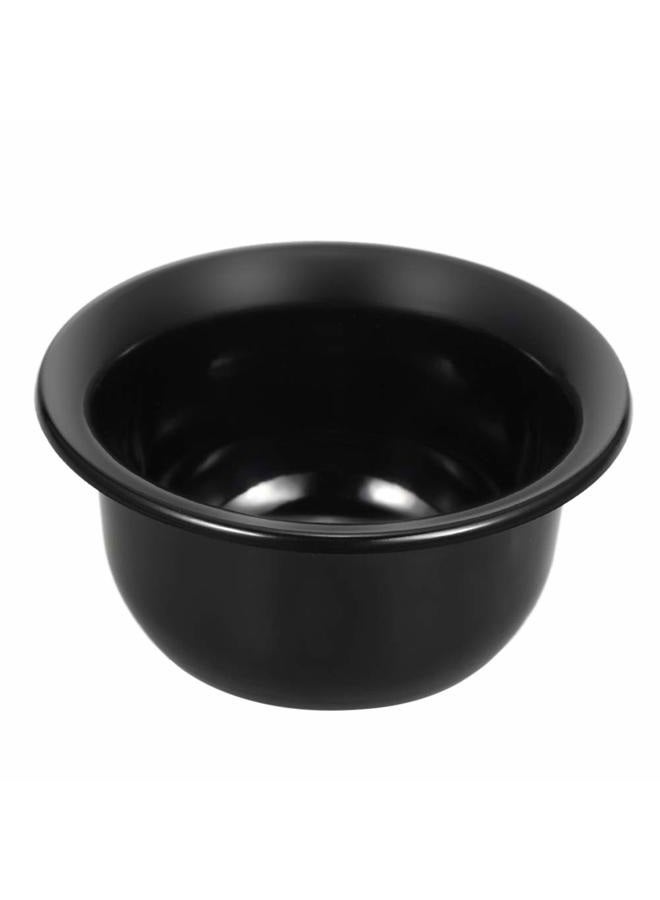 Luzen 1Pc Men's Plastic Shaving Soap Bowl Reusable Shaving Mug Shaving Cup Smooth Shaving Mug Bowl for Shaving Soap and Cream, Black - Image 1