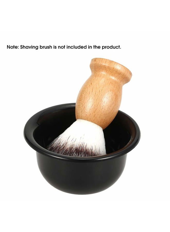 Luzen 1Pc Men's Plastic Shaving Soap Bowl Reusable Shaving Mug Shaving Cup Smooth Shaving Mug Bowl for Shaving Soap and Cream, Black - Image 3