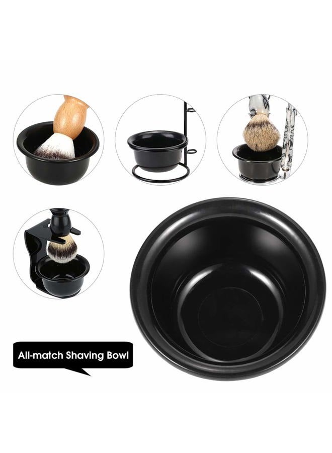 Luzen 1Pc Men's Plastic Shaving Soap Bowl Reusable Shaving Mug Shaving Cup Smooth Shaving Mug Bowl for Shaving Soap and Cream, Black - Image 5