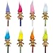 Yintlilocn 8pcs Mini Troll Pencil Toppers with Hair Vintage Lucky Troll Dolls Pencil Topperpencils not included - Image 3