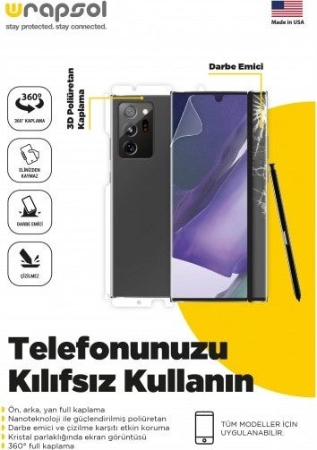 Honor 7x Full Body Screen Protector Front Back Side Impact Absorbing Polyurethane Film