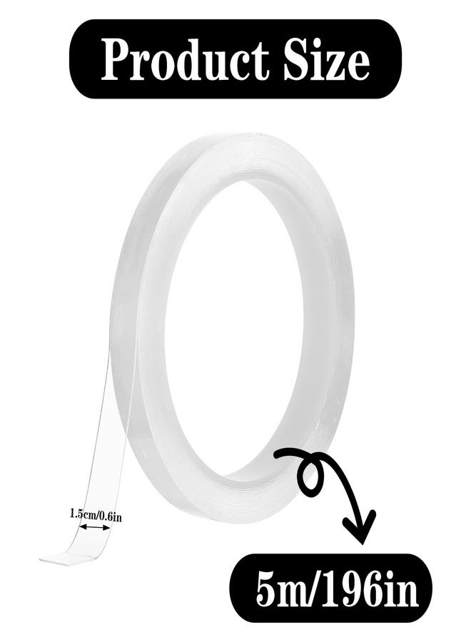Neyauo Curtain Glide Tape Curtain Rod Tape Curtains Ring Smooth Tapes for Shower and Drapery Adhesive Strips, Easy DIY Installation(2 Rolls) - Image 2