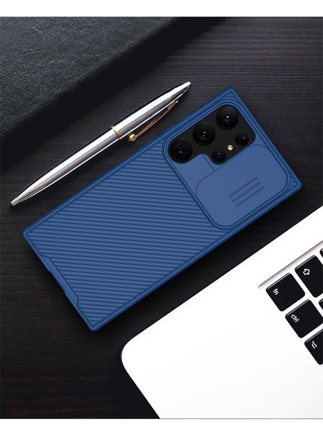 Nillkin - Samsung Galaxy S23 Ultra Case with Slide Camera Design, 360 Full Body Coverage Shockproof Cover, Soft TPU & Hard PC Back Phone Case, Anti -Fall Airbag &Anti-fingerprint Protective Case (Blue) - Image 1