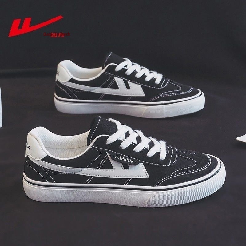 Warrior Men’s canvas shoes, autumn footwear, men’s couple’s minimalist skate shoes, lightweight and versatile casual  shoes. - Image 2