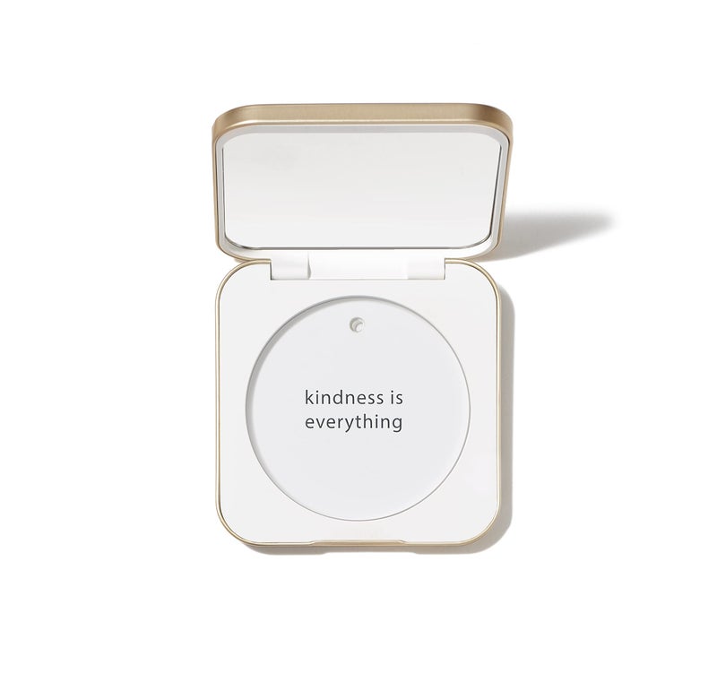 Jane Iredale jane iredale Refillable Compact | Aluminum Shell & Magnetic Closure | Interior Mirror for On-The-Go Use | Compatible with all Powder Refills | White  - Image 1