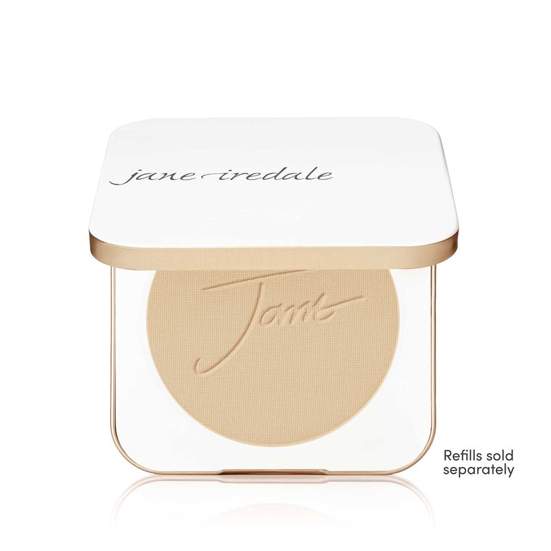 Jane Iredale jane iredale Refillable Compact | Aluminum Shell & Magnetic Closure | Interior Mirror for On-The-Go Use | Compatible with all Powder Refills | White  - Image 2