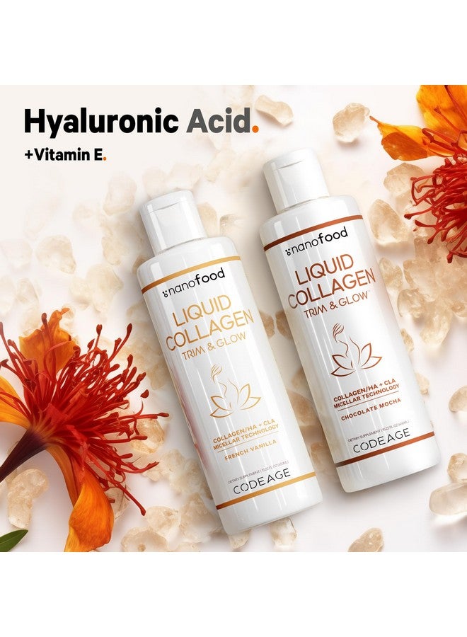 Codeage Liquid Collagen Supplement Vanilla Flavor, Beauty Trim & Glow Liposomal Collagen Peptides, CLA Conjugated Linoleic Acid, Hyaluronic Acid, Vitamin E, Hydrolyzed, Non-GMO, 15.22 fl oz - Image 5