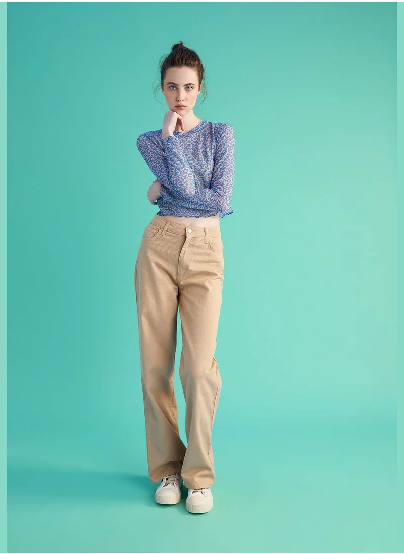 ديفاكتو Woman Wide Leg Woven Trousers