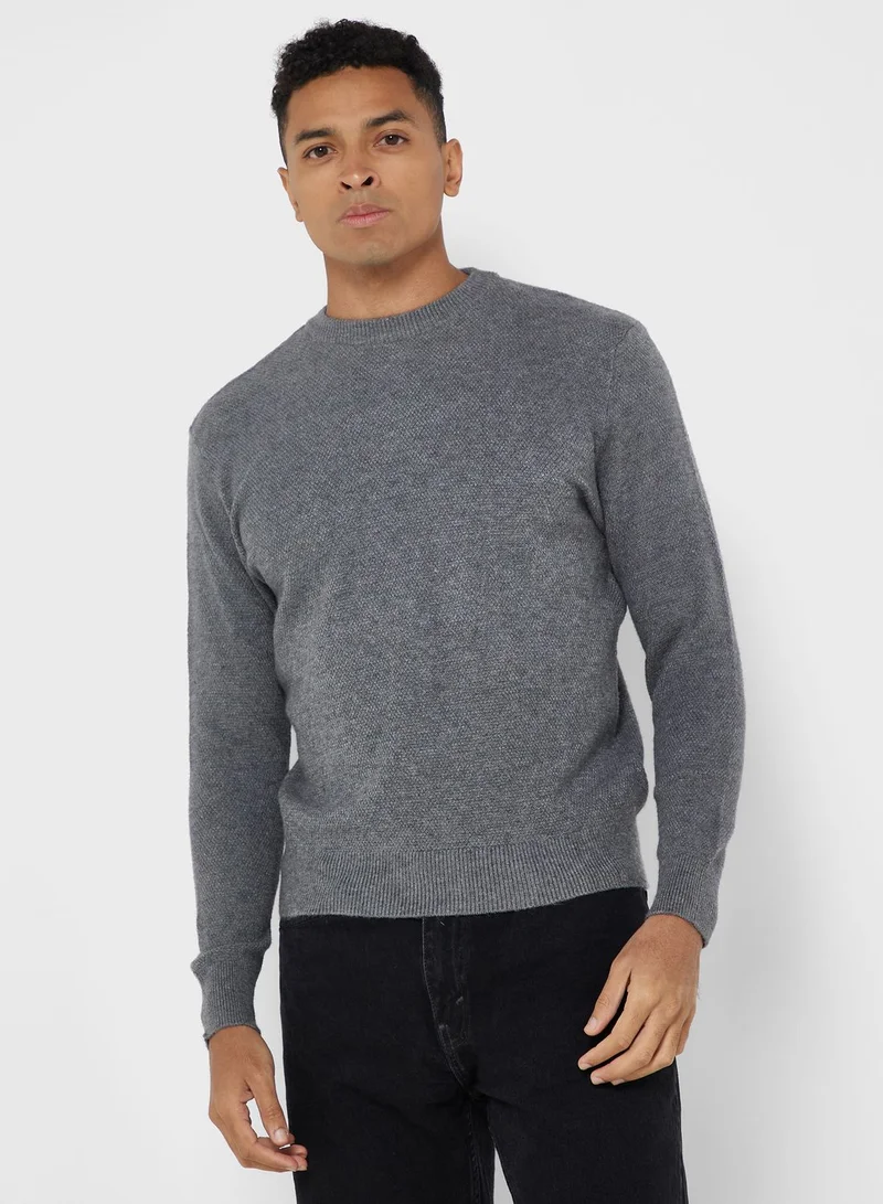 Robert Wood Crew Neck Sweater