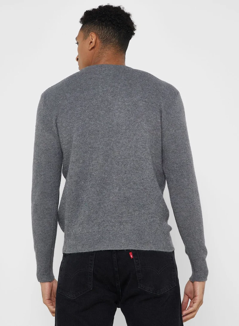 Robert Wood Crew Neck Sweater