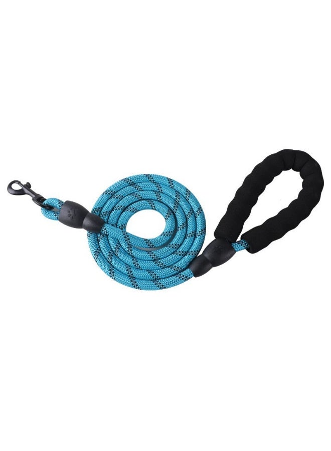 Goolsky Reflective Nylon Rope Pet Leash for Medium & Large Dogs – Anti-Pull Foam-Handle Durable Multicolored Night-Visible Leash for Outdoor Walks - Image 2