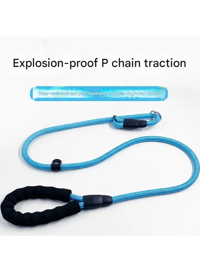 Goolsky Reflective Nylon Rope Pet Leash for Medium & Large Dogs – Anti-Pull Foam-Handle Durable Multicolored Night-Visible Leash for Outdoor Walks - Image 4