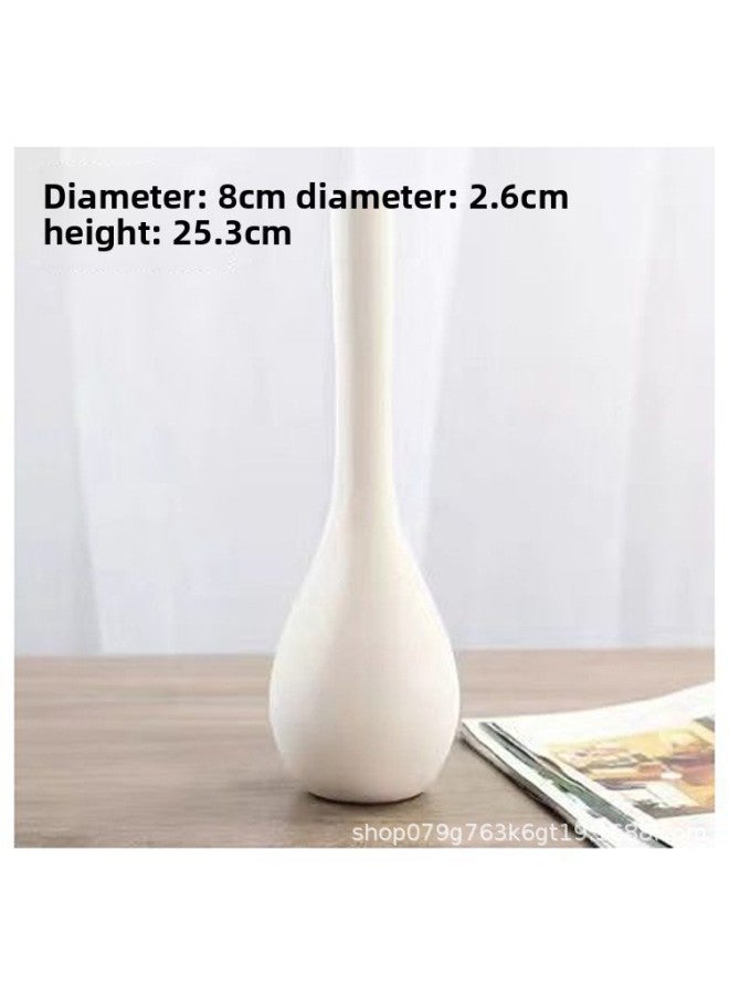 Beauenty Plain Embryo White Embryo Vase Vase Ceramic Art Coloring Water Extension Material Kindergarten Parent-child Painting Non-gypsum-Color:118#Vase  - Image 3