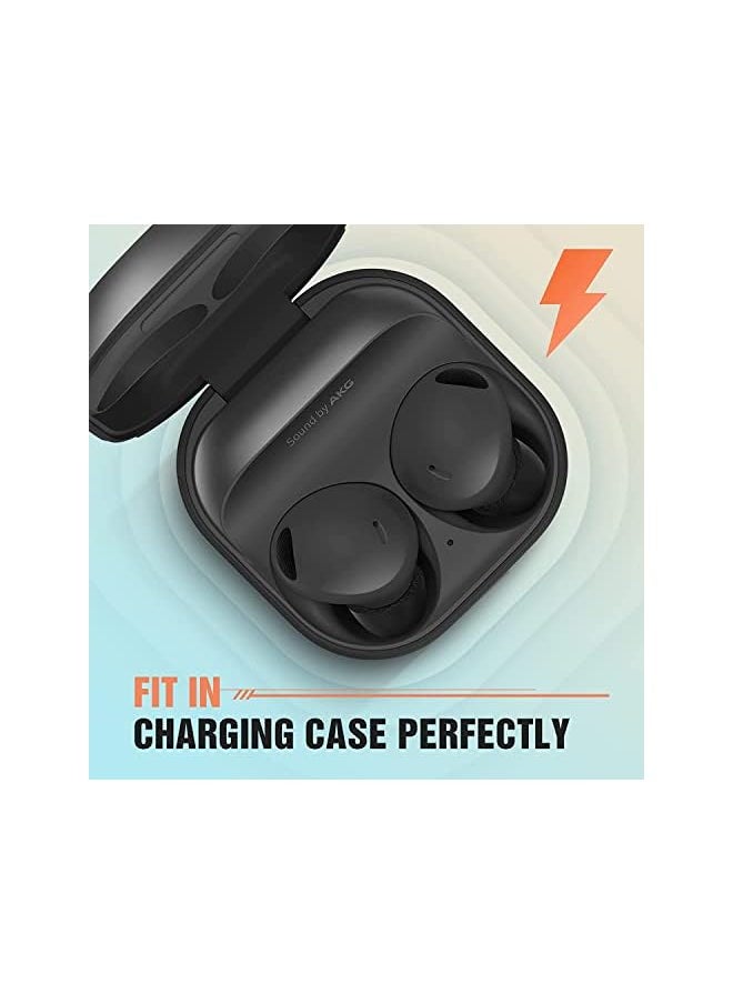 Memory Foam Ear Tips Compatible With Galaxy Buds 2 Pro 3 Size Foam Tips Replacement For Galaxy Buds 2 Pro Black