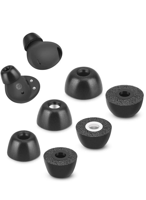 Memory Foam Ear Tips Compatible With Galaxy Buds 2 Pro 3 Size Foam Tips Replacement For Galaxy Buds 2 Pro Black