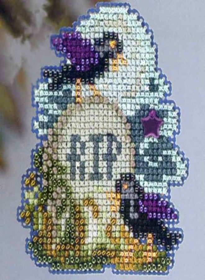 Mill Hill Tombstone Beaded Counted Cross Stitch Ornament Kit MH183203 2013 Autumn Harvest - Image 1