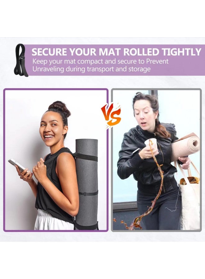 YOGAER YOGAER Yoga Mat Carrier Strap, Adjustable Thick Straps Sling for Carrying Large Mats, Stretching Band - Image 2