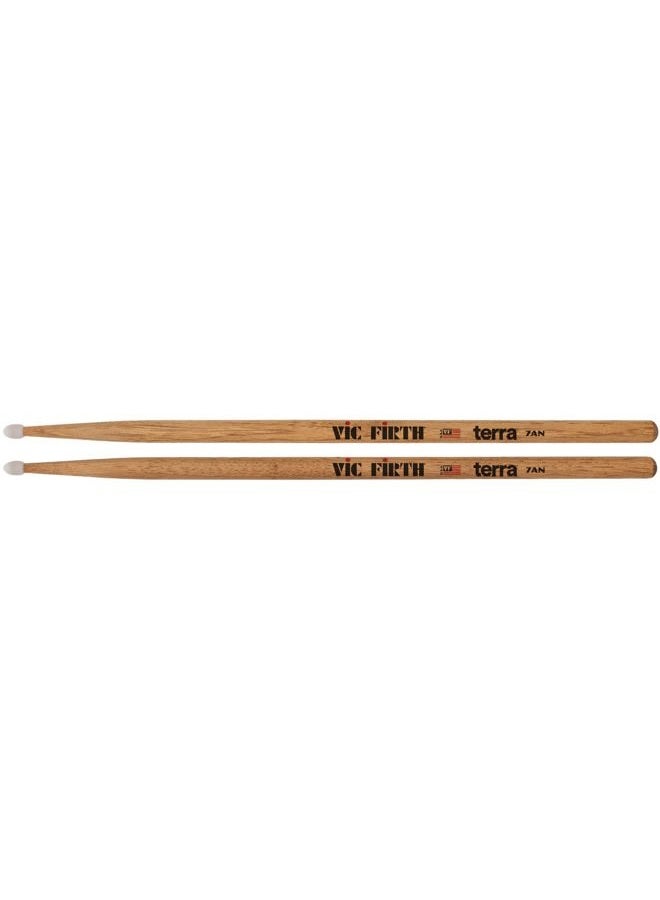 Vic Firth American Classic® Terra Series Drumsticks 7A - American Hickory - Nylon Tip - Image 1