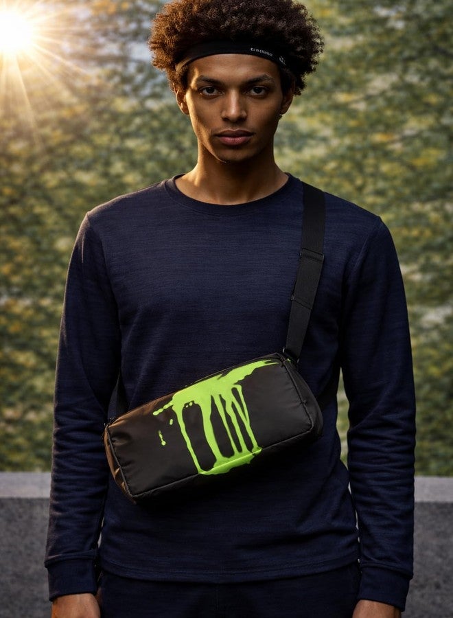PPZ Color-Changing Crossbody Bag, Heat-Reactive Design, Small Zippered Shoulder Bag with Adjustable Strap, Black (Black/green) - Image 3