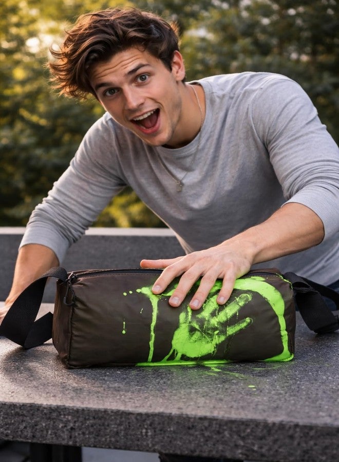 PPZ Color-Changing Crossbody Bag, Heat-Reactive Design, Small Zippered Shoulder Bag with Adjustable Strap, Black (Black/green) - Image 5