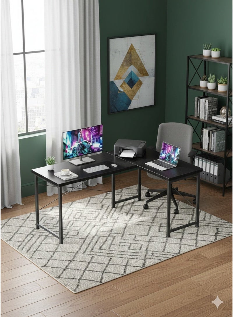 Gaming table with round angle and removable shelf for home, office and workstation - Image 5