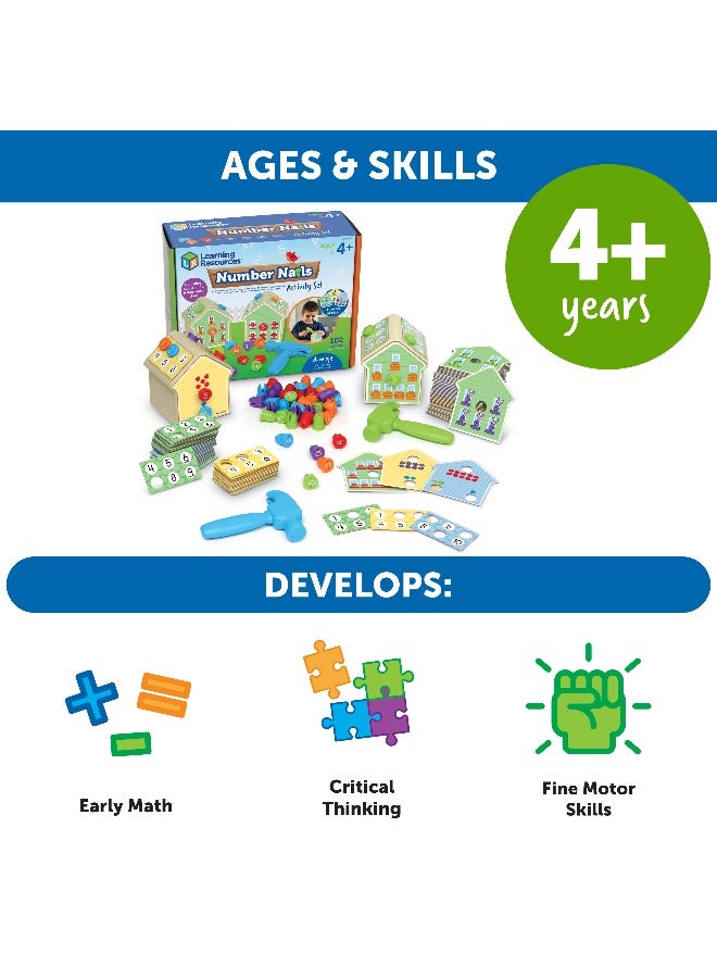 ليرننج ريسورسز مجموعة أنشطة أظافر الأرقام من Learning Resources، لعبة رياضيات لمرحلة ما قبل المدرسة للعد والتسلسل، لعبة لتنمية المهارات الحركية الدقيقة والرياضيات المبكرة، للأعمار من 3 سنوات فما فوق - Image 4