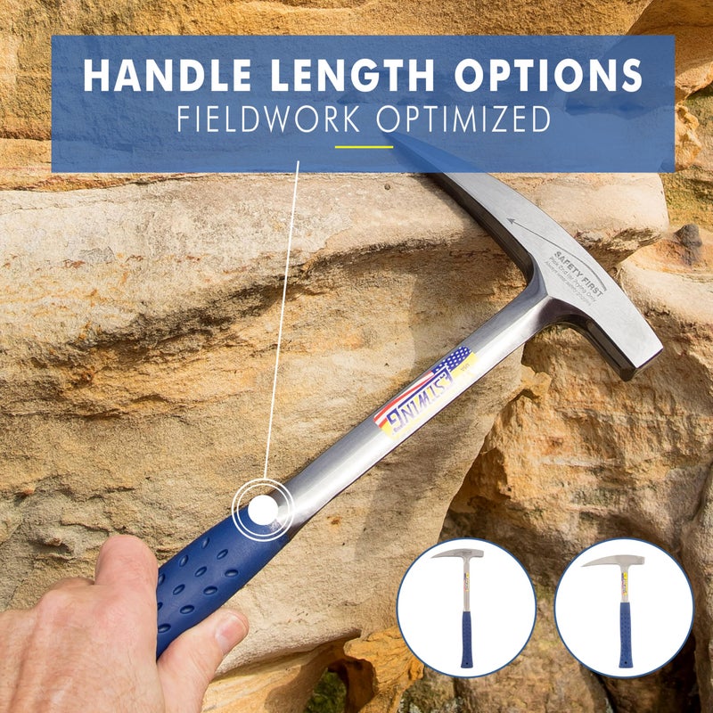 ESTWING Rock Pick - 22 oz Geology Hammer with Pointed Tip & Shock Reduction Grip - E3-22P - Image 5