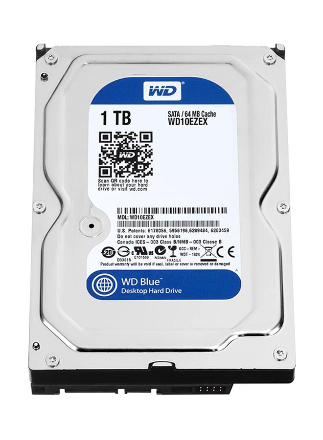 Internal PC Hard Disk Drive For Desktop Silver/Blue - 1 TB Silver/Blue