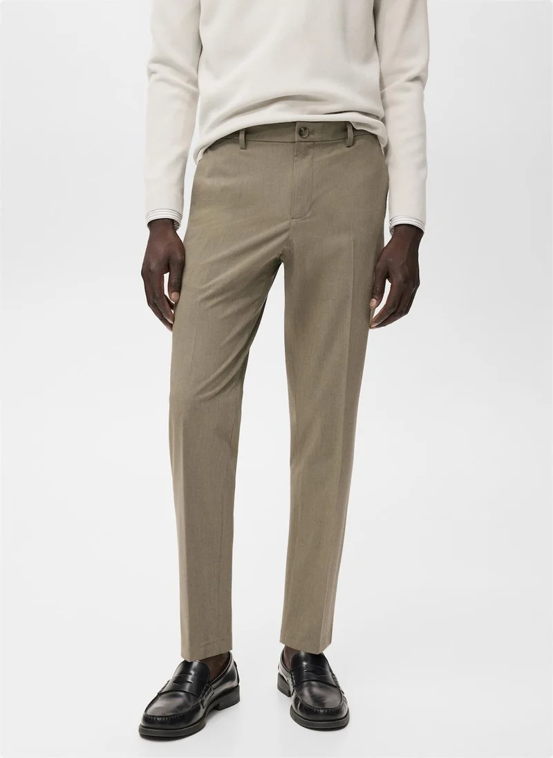 Mango Man Bologna slim-fit comfort-stretch trousers