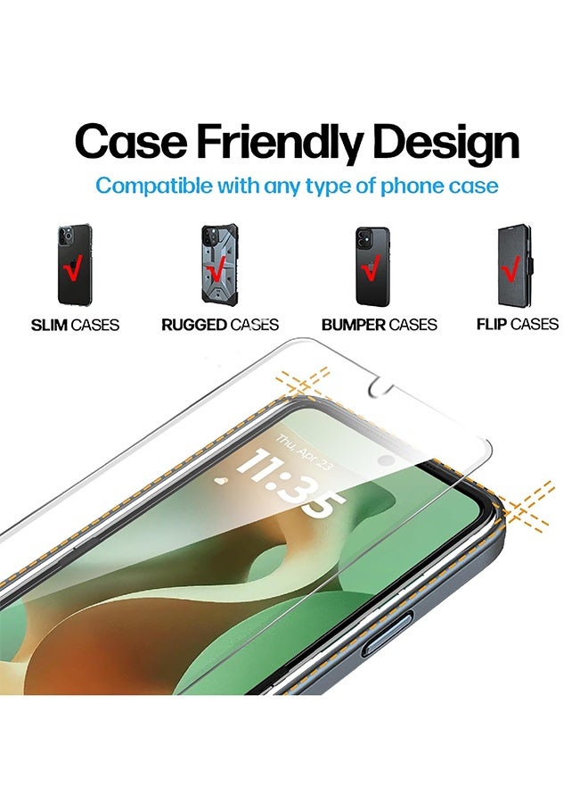 واقي شاشة يونيفرسال لهاتف موتورولا رازر 60 و50 (قطعتان أماميتان + قطعتان خارجيتان)، شفاف عالي الدقة، مقاوم للخدش، تغطية كاملة، مصنوع من مادة TPU عالية الدقة وناعمة. - view 5