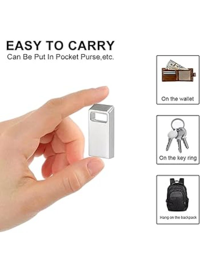 Bluetooth USB Dongle for Car and TV with Bluetooth Signal Receiver and Flash Memory - Wireless Car Receiver Kits Suitable for Music with Wireless USB Port for Mobile Phones, Silver Color - Image 2