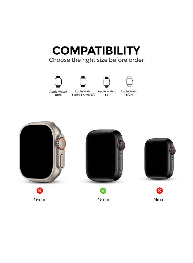 O Ozone Electroplated Case for Apple Watch 45mm (Pack of 3) Protective Cover Shockproof Design - Silver/Black/Champagne Gold  - Image 2