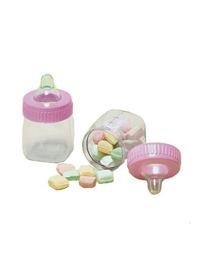 Amscan Pink Fillable Baby Bottles 6pcs, Baby Shower Party Supplies