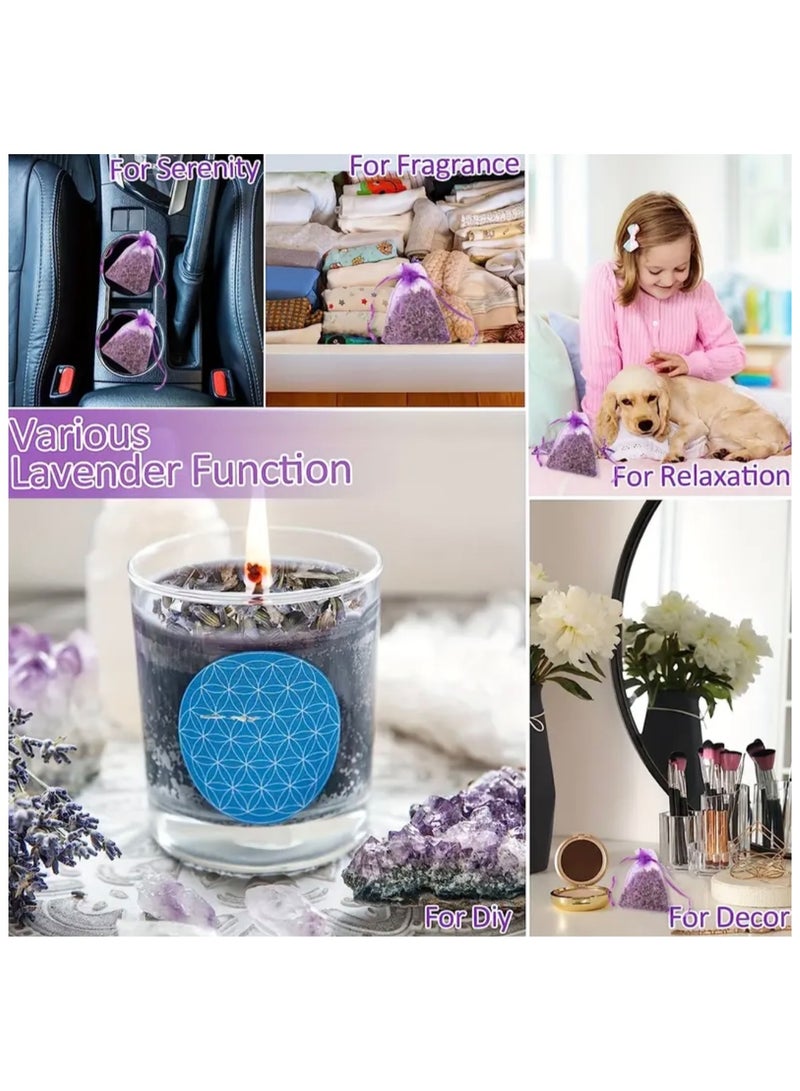 كلين ويف 10 قطع أكياس لافندر – أكياس زهور فرنسية طبيعية مجففة للأدراج والخزائن وخزائن الملابس – مجموعة أكياس عطر طويلة الأمد للمنزل والسيارة والمكتب – علاج عطري مريح وفكرة هدية - Image 5