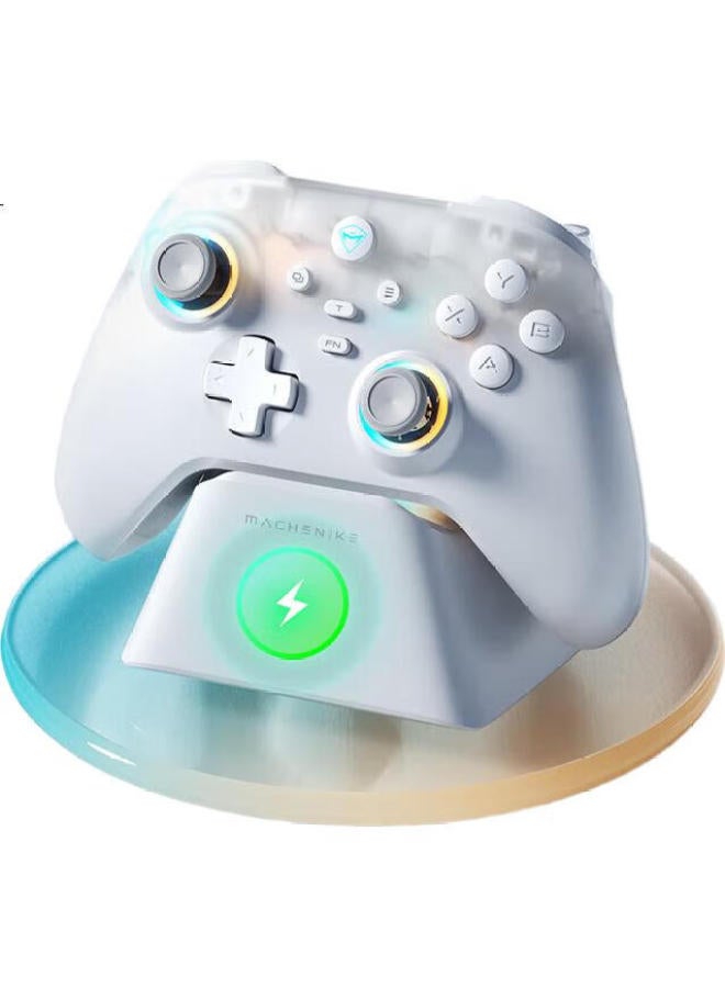 MACHENIKE (Machenike) G3V2 Gaming Controller Set 2.4G/Wired/Bluetooth Triple Mode Gamepad Dual 1000Hz Report Rate 1000Mah Battery Yan Yun Sixteen Sound With Base Snow White - Image 3