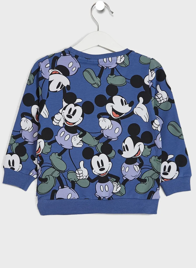 NAME IT Kids Mickey Mouse Print Sweatshirt