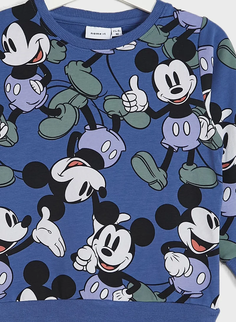 NAME IT Kids Mickey Mouse Print Sweatshirt