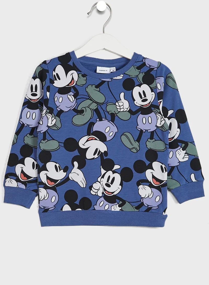 NAME IT Kids Mickey Mouse Print Sweatshirt