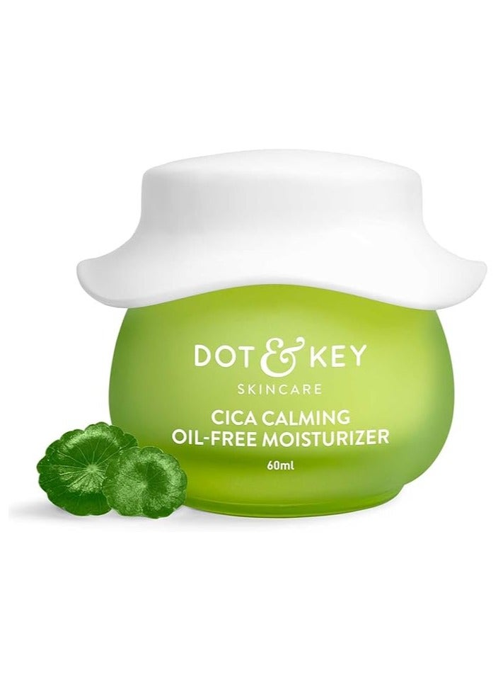 Dot & Key Cica + Niacinamide Oil-Free Face Moisturizer For Calm, Acne Free Hydrated Skin Fades Acne Scars & Dark Spots, Soothes Redness & Irritation | For Oily, Acne Prone & Sensitive Skin | 60Ml - Image 1