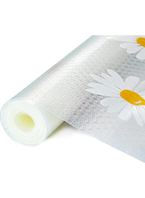 NonSlip Shelf Liner for Kitchen, Shelf Liner, Waterproof Refrigerator Liner, Drawer Liners for Kitchen Cabinet, Bathroom Sink Mat No Slip Cupboard Mats Non Adhesive Fridge Liner EVA Place Mats Roll