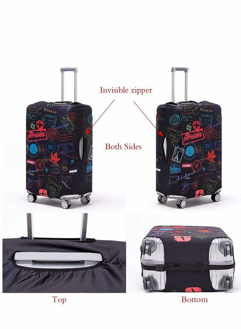 Y&D Luggage Cover, Washable Suitcase Protector Anti-scratch Cover Fits 26-28 Inch Luggage, XL - Image 5