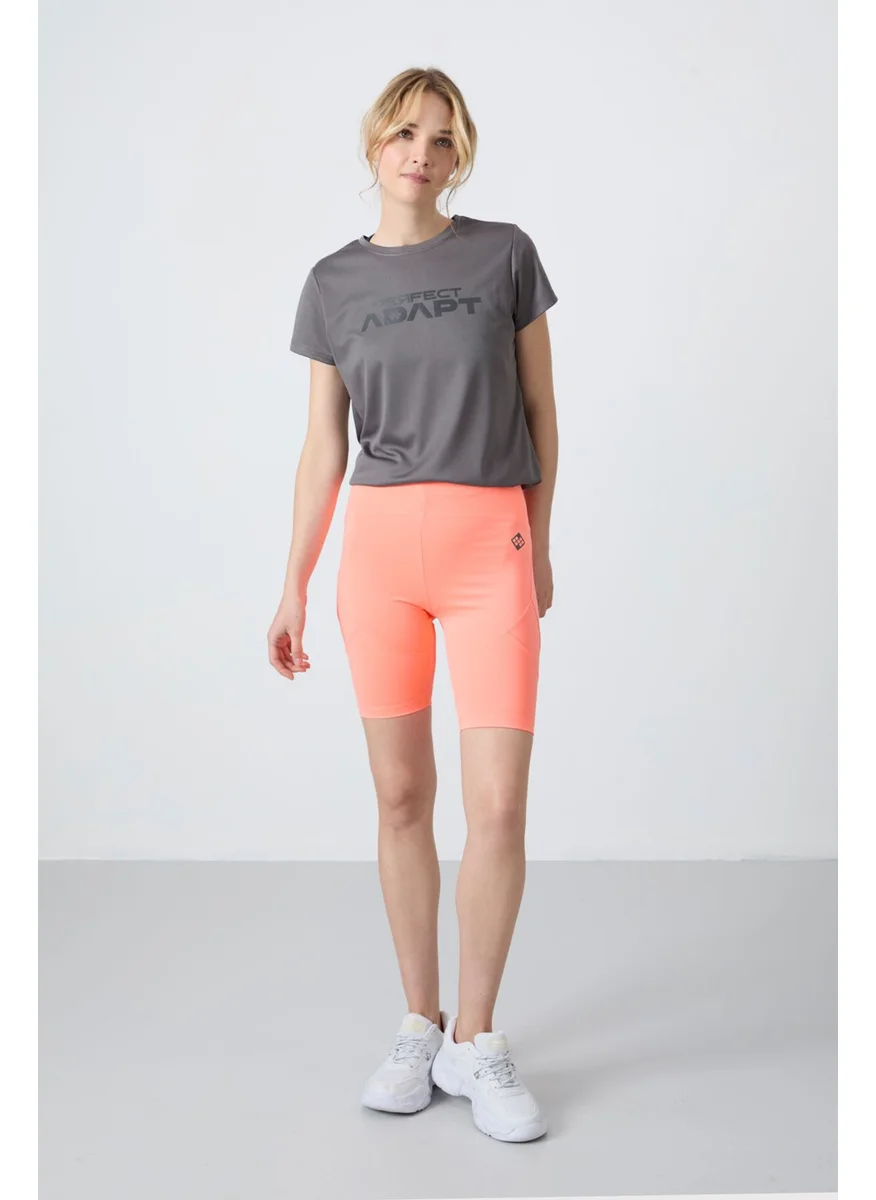 Tommy Life Pink Polyester Flexible Standard Fit Performance Women's Biker Tights - 91013