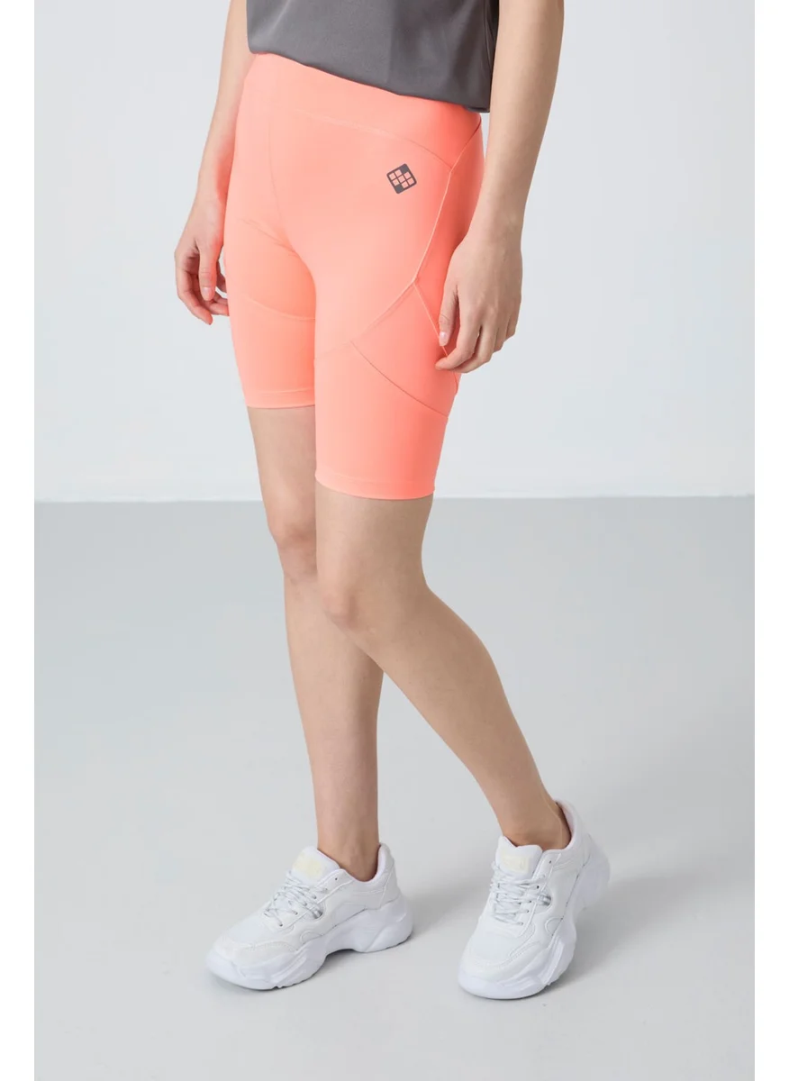 Tommy Life Pink Polyester Flexible Standard Fit Performance Women's Biker Tights - 91013