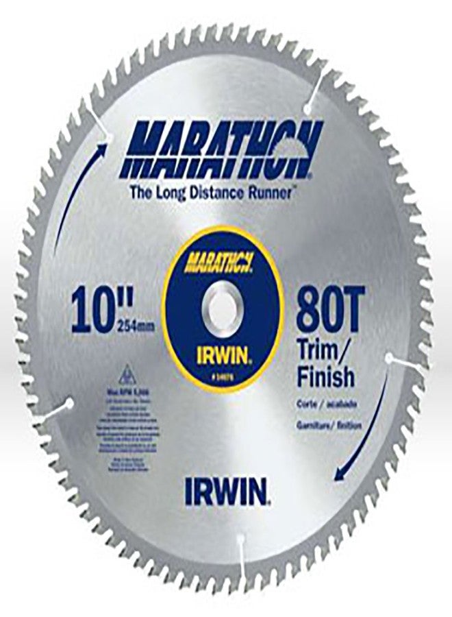 IRWIN Tools MARATHON Carbide Table/Miter Circular Blade, 10-Inch, 80T (14076)