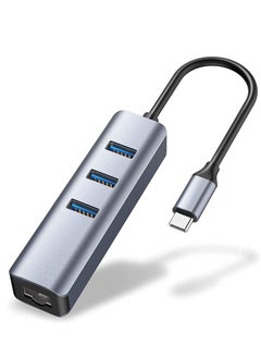 SYOSI USB C to Ethernet Adapter RJ45 to USB C Thunderbolt 3 Type-C Gigabit Ethernet LAN Network Adapter Compatible with MacBook Pro 2021 2020 2019 2018 2017 MacBook Air Dell XPS and More  - Image 1